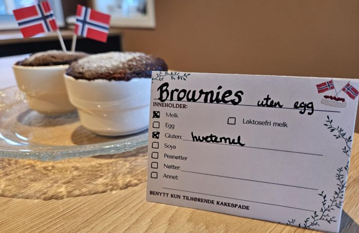 Utfylt kakekort